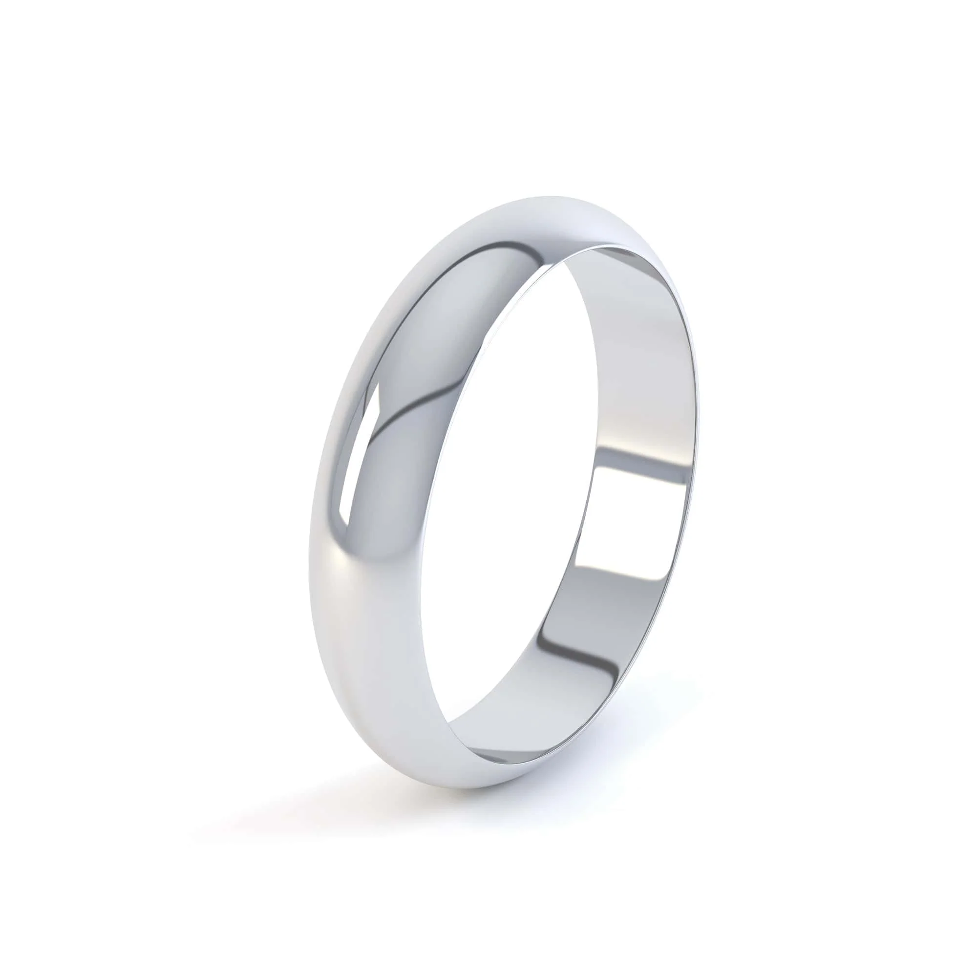 Ladies D Shape Wedding Ring - Image 3
