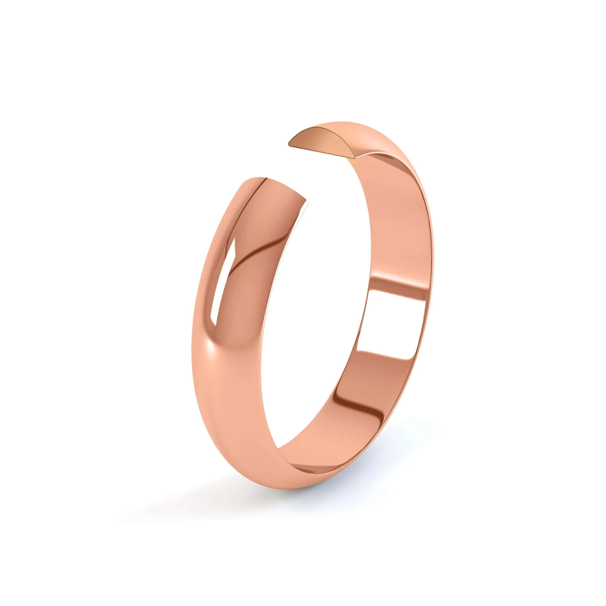 Ladies D Shape Wedding Ring - Image 5