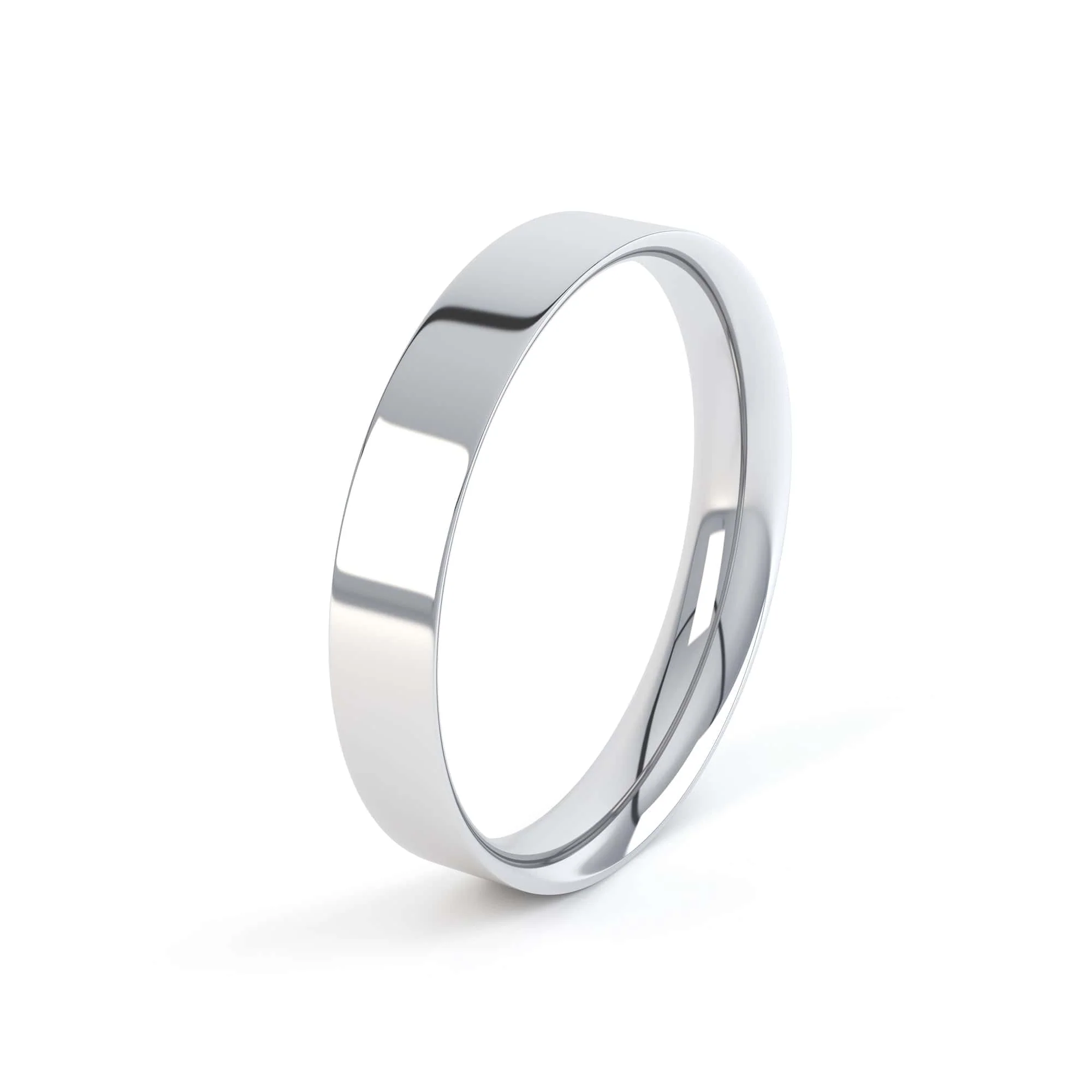 Ladies Flat Court Wedding Ring - Image 3
