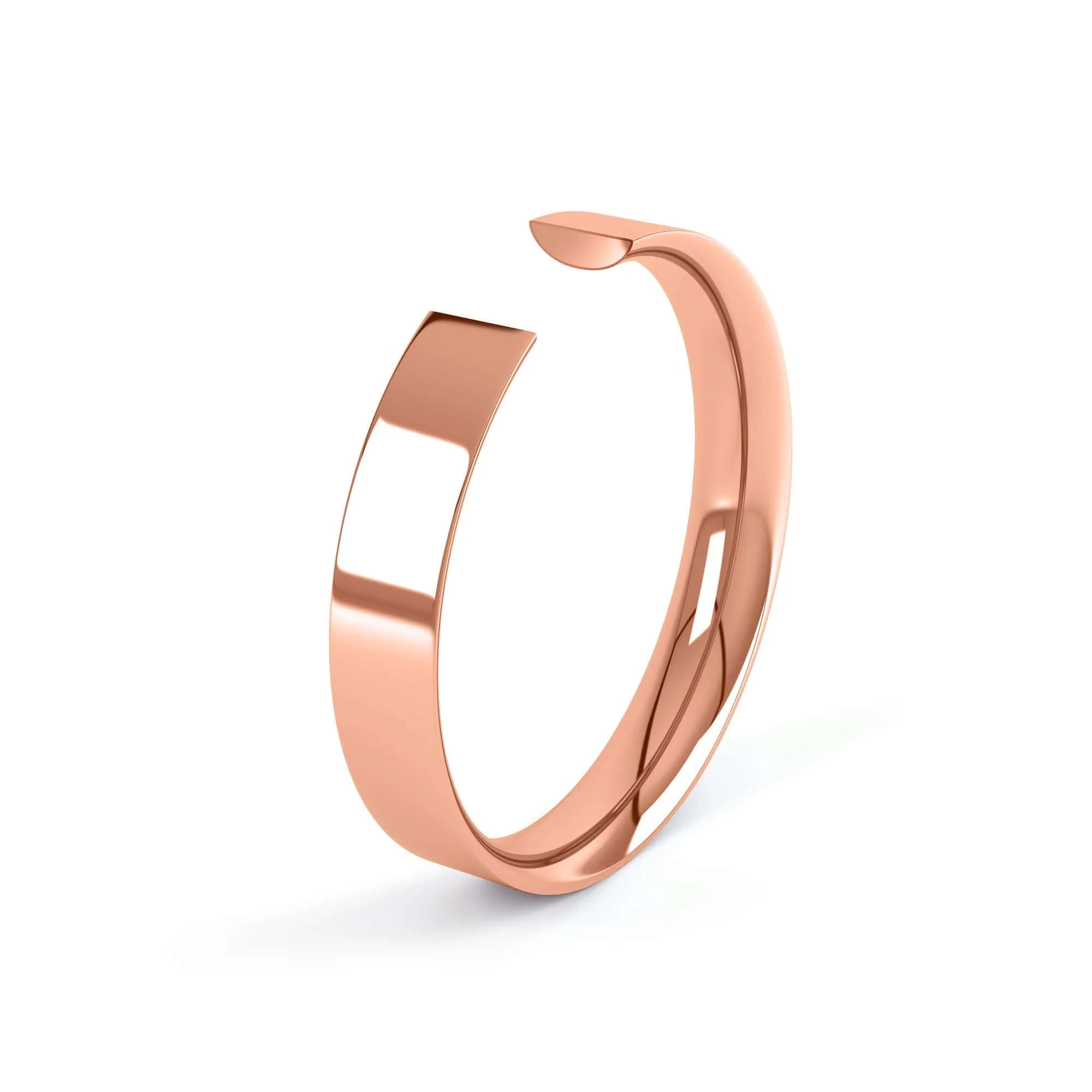 Ladies Flat Court Wedding Ring - Image 6