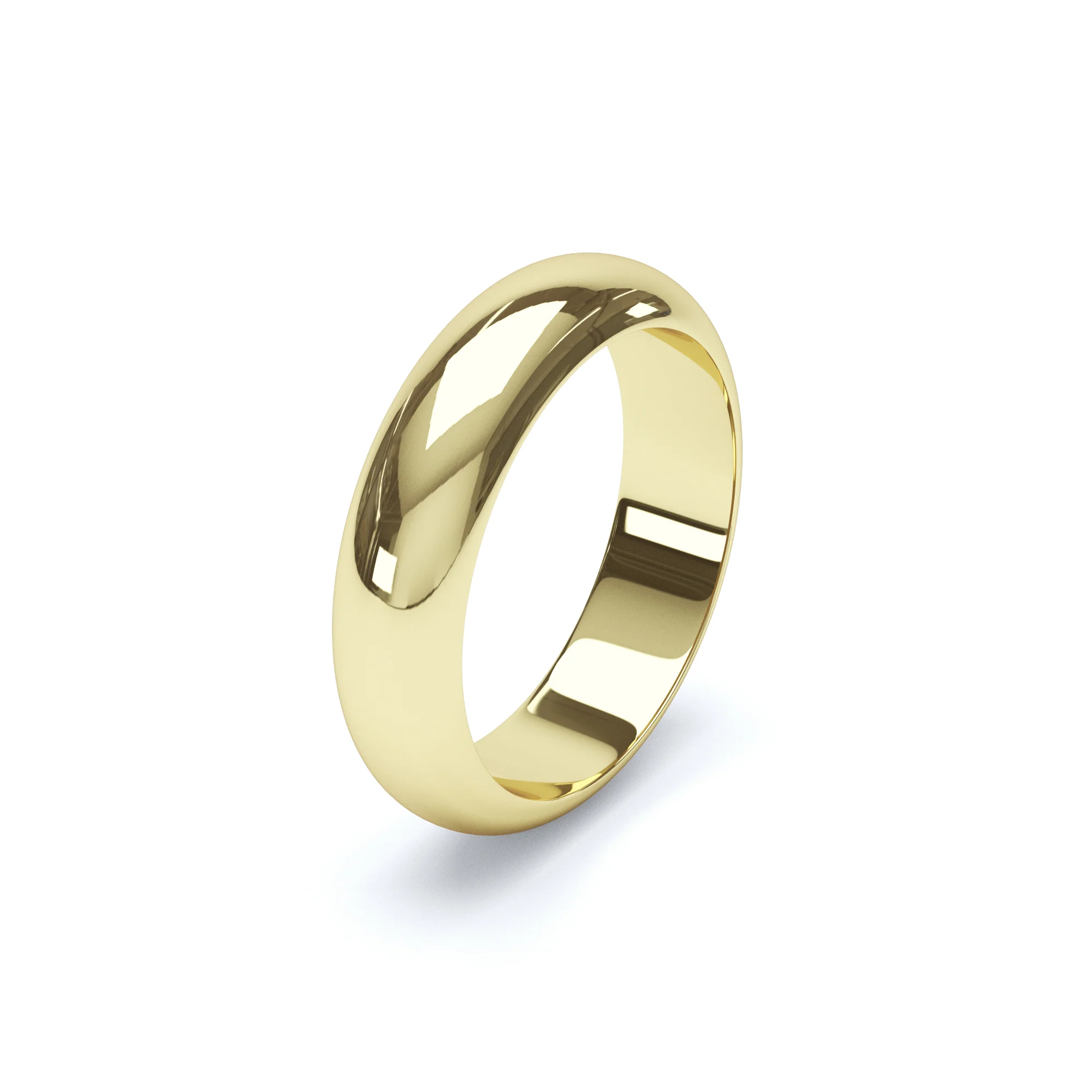 Mens D Shape Wedding Ring - Image 3