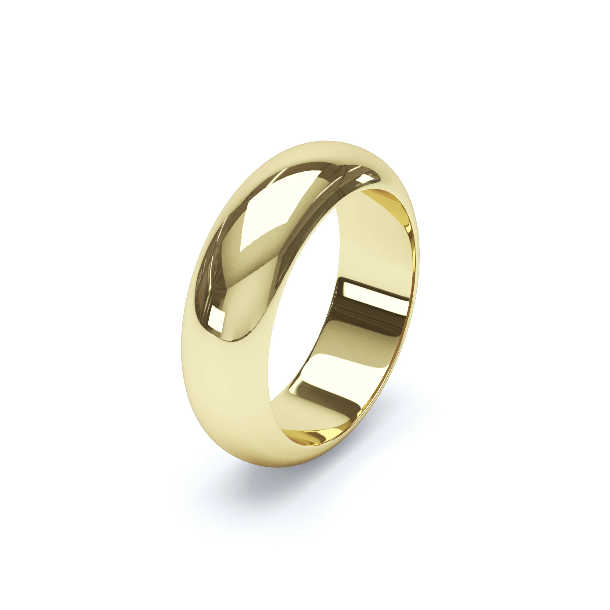 Mens D Shape Wedding Ring - Image 6