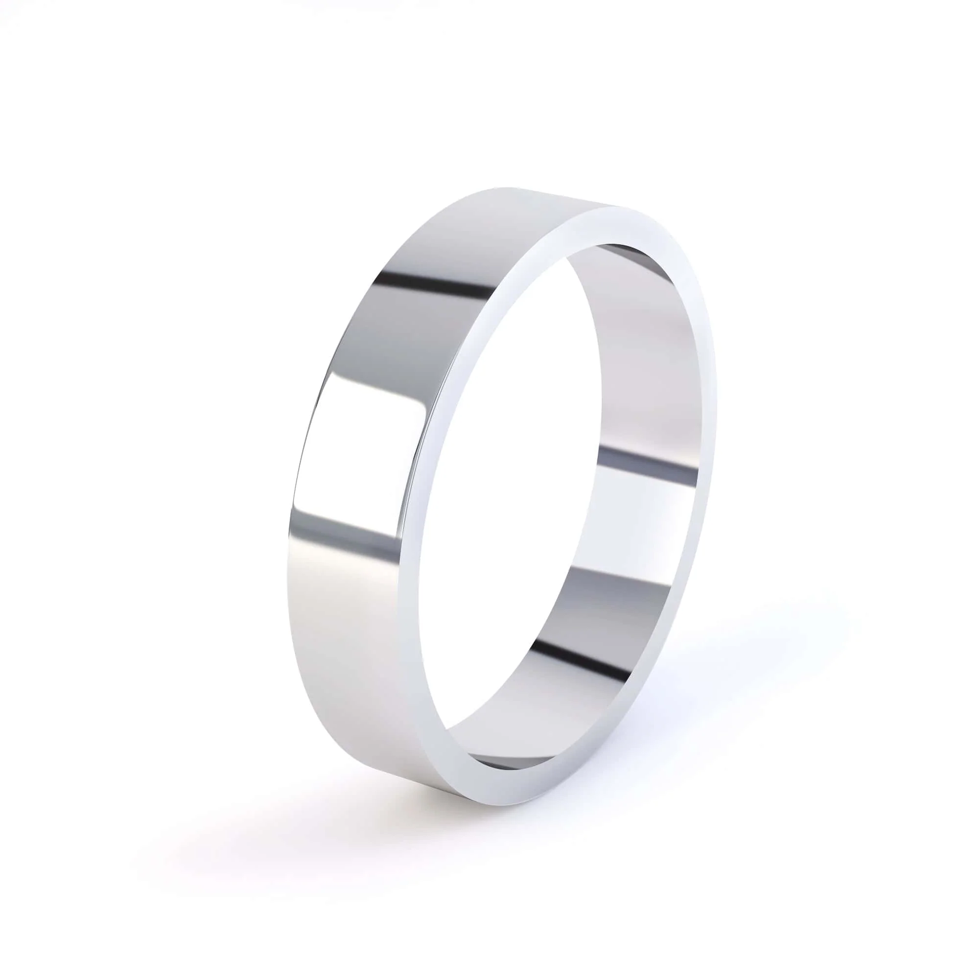 Mens Flat Wedding Ring - Image 3